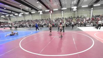98 lbs Quarterfinal - Mercer Hamilton, Mat Demon Wrestling Club vs Ethan YoungEagle, Stout Wrestling Academy
