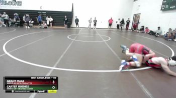 150 lbs Champ. Round 1 - Carter Hughes, Kansas City Training Center vs Grant Maas, Wrestling With Character