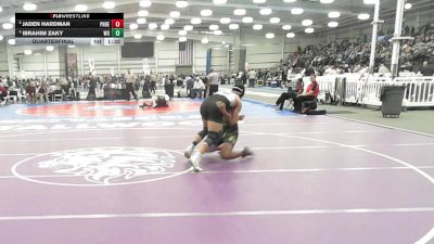 4 - 190 lbs Quarterfinal - Jaden Hardman, Phoebus vs Ibrahim Zaky, Woodgrove