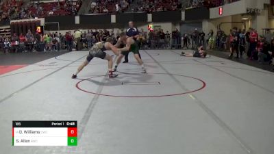 185 lbs Cons. Round 3 - Devan Williams, Corvallis Wrestling Club vs Sean Allen, Rustler Wrestling Club