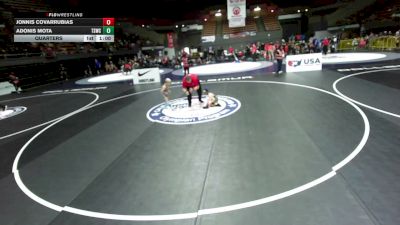 45 lbs Quarters - Jonnis Covarrubias vs Adonis Mota, Team Selma Wrestling Club
