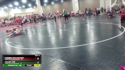 150 lbs Round 2 (6 Team) - Corbin McCartney, Carolina Exteme Black vs Caleb Cox, Carolina Exteme Blue