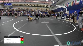 61 lbs Semifinal - Leland Riley, Midwest City Bombers Youth Wrestling Club vs Axel Freudenberger, Team Guthrie Wrestling