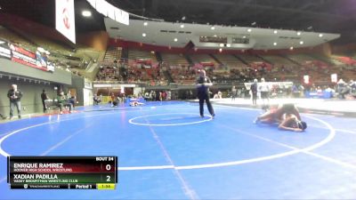 165 lbs Champ. Round 1 - Enrique Ramirez, Hoover High School Wrestling vs Xadian Padilla, Vasky BrosPitman Wrestling Club