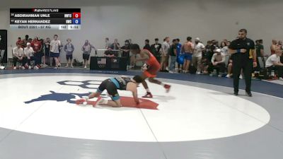 57 kg Cons. Rd Of 32 - Abdirahman Unle, Nebraska Wrestling Training Center vs Keyan Hernandez, Hawkeye Wrestling Club