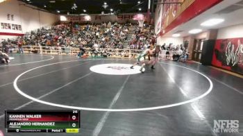 215 lbs Cons. Round 1 - Kannen Walker, Mountain View vs Alejandro Hernandez, Pinedale