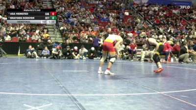 3A-190 lbs Semifinal - Asa Hemsted, Carlisle vs Brayden Koester, Bettendorf