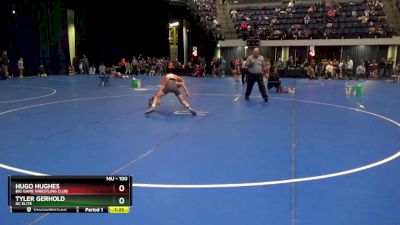 100 lbs Semifinal - Tyler Gerhold, DC Elite vs Hugo Hughes, Big Game Wrestling Club