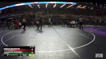 2A 195 lbs 5th Place Match - DAMONTEZ MCDOWELL, Manatee vs Daruis Brundidge, Ft Walton Beach H S