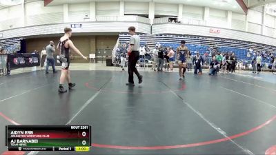 149 lbs Cons. Round 2 - Aj Barnabei, Team NBWC vs Aidyn Erb, Arlington Wrestling Club