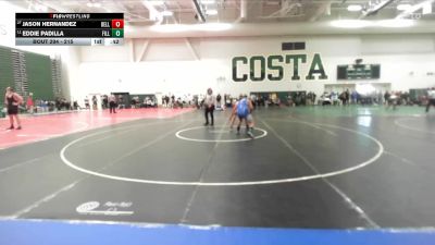 215 lbs Cons. Round 1 - Eddie Padilla, Fillmore vs Jason Hernandez, Bell Gardens