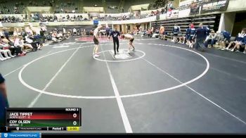 182 lbs Round 3 (4 Team) - Jace Tippet, North Scott vs Coy Olsen, Bemidji