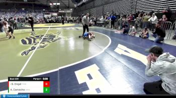 62 lbs Champ. Round 2 - Grayson Engel, Thunder Mountain Wrestling Club vs Ashton Camacho, Warden Elite Wrestling