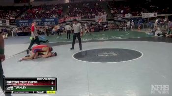 D 3 145 lbs 3rd Place Match - Lane Turnley, Kaplan vs Preston `Trey` Curtis, John Curtis Christian School