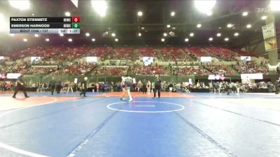 137 lbs Champ. Round 2 - Paxton Stienmetz, Touch Of Gold Wrestling Club vs Emerson Harwood, Black Hills Wrestling Academy