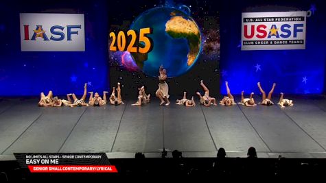 No Limits All Stars - Senior Contemporary - Easy on Me [2025 Senior Small Contemporary/Lyrical Finals] 2025 The Dance Worlds