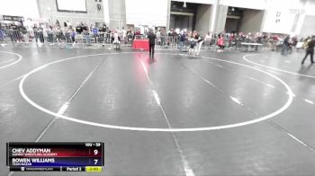 59 lbs Round 1 - Chev Addyman, Summit Wrestling Academy vs Bowen Williams, Team Nazar