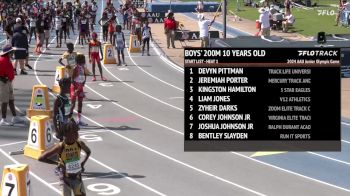 Youth Boys' 200m, Finals 1 - Age 10