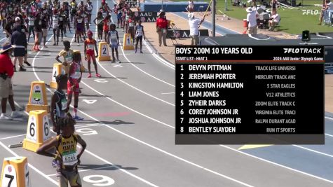 Youth Boys' 200m, Finals 1 - Age 10