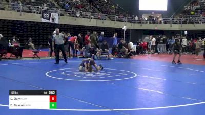 66 lbs Consi Of 8 #1 - Cael Daly, Newark Valley, NY vs Colten Beacom, Robinson, PA