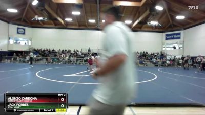 285 lbs Champ. Round 1 - Jack Forbes, Utah Valley vs Alonzo Cardona, Victor Valley College