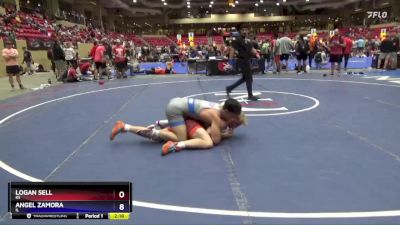 175 lbs Cons. Round 5 - Logan Sell, KS vs Angel Zamora, IL