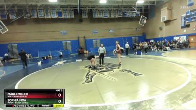 135lbs Champ. Round 2 - Marli Miller, White River (Girls) vs Sophia Moa, Mount Baker (Girls)