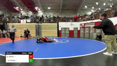 186-201 lbs Round 3 - Gerren Carter, Lawrence Central vs Saxton Battle, Center Grove