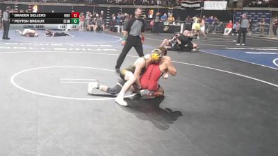 D 1 132 lbs Cons. Semi - Peyton Breaux, St. Amant vs Braden Sellers, Fontainebleau