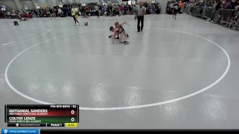92 lbs Cons. Round 2 - Colter Lenze, Moen Wrestling Academy vs Nathanial Sanders, Red Cobra Wrestling Academy
