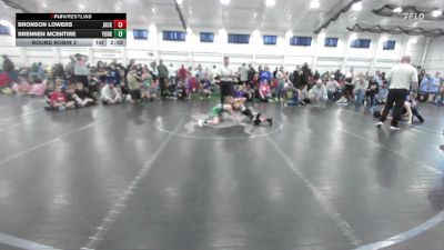 64 lbs Round Robin 2 - Bronson Lowers, Jacket W.C.-EL vs Brennen McEntire, Yorktown Wrestling Club-EL