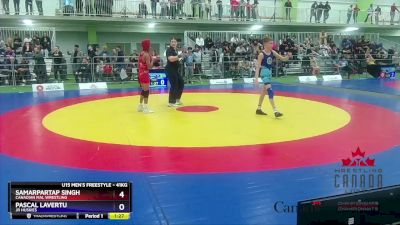 41kg Semifinal - Samarpartap Singh, Canadian Mal Wrestling vs Pascal Lavertu, Jr Huskies