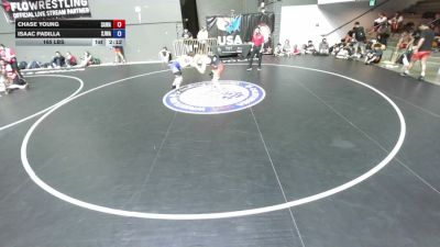 165 lbs Chase Young, SAWA - Sacramento Area Wrestling Association vs Isaac Padilla, SJWA - San Joaquin Wrestling Association
