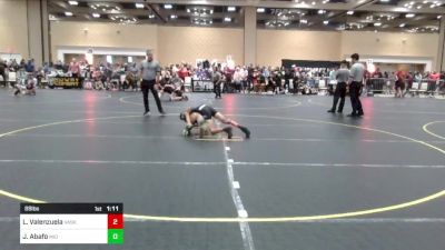 89 lbs Round Of 16 - Landon Valenzuela, Vasky Bros vs Jayden Abafo, Mid Valley Wolves Wr Acd