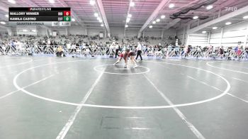 165 lbs Quarterfinal - Mallory Winner, Indiana Outlaws Pink vs Kamila Castro, Elite NJ Red