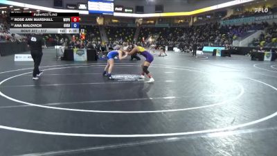 117 lbs Cons. Round 2 - Ana Malovich, Grand Valley State vs Rose Ann Marshall, Wisconsin Stevens Point