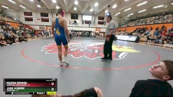 190 lbs Pool A - Jude Hubeek, Shoshoni vs Mason Dehmel, Worland High School