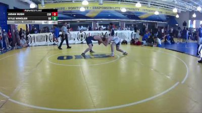 144 lbs Cons. Round 3 - Kyle Wingler, Heritage WC vs Aidan Bush, Category 5 Wrestling