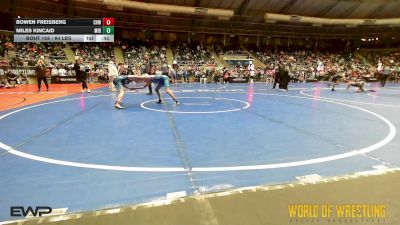 84 lbs Consi Of 16 #2 - Bowen Freisberg, Caney Valley Wrestling vs Miles Kincaid, Midlothian Miners