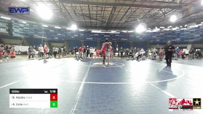 120 lbs Quarterfinal - Bryar Hooks, Cowboy Wrestling Club vs Abdirahman Unle, MWC Wrestling Academy, NE