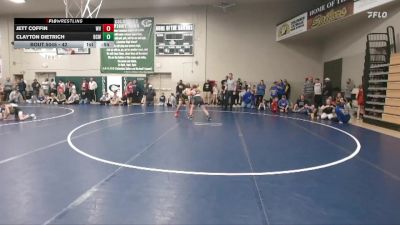 42 lbs Round 3 - Jett Coffin, Wapsie Valley vs Clayton Dietrich, Benton Community Wrestling