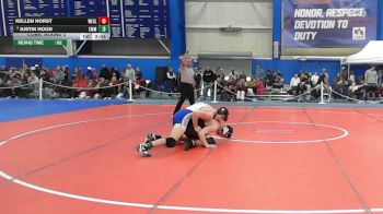 165 lbs Cons. Round 3 - Kellen Horst, Wesleyan (ct) vs Justin Hood, Emmanuel College