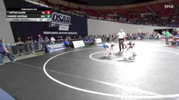 4A Boys 120 lbs Cons. Round 1 - Kipton Allen, Tillamook Boys vs Parker Supenia, Mazama Boys
