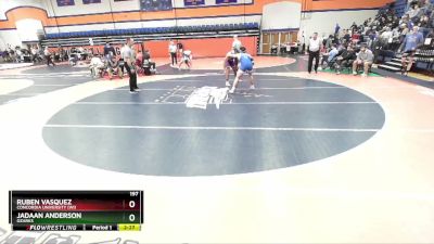 197 lbs Cons. Round 1 - Ruben Vasquez, Concordia University (WI) vs Jadaan Anderson, Ozarks