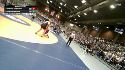 2A 215 lbs 5th Place Match - Gabe Robinson, Beaver vs Thomas Unsicker, South Sevier