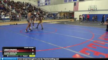 126 lbs Champ. Round 1 - David Davalos, Santa Fe Highschool vs Jonah Enayati, Beverly Hills High School