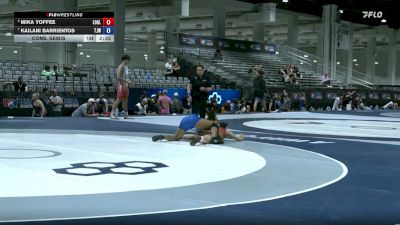 135 lbs Cons. Semis - Mika Yoffee, Legends Of Gold Las Vegas vs Kailani Barrientos, Team Jax Wrestling