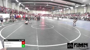 70 lbs Quarterfinal - Joziah Herrera, Valley Bad Boys vs Kaydon Cruz, High Elevation Wrestling Club