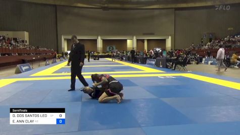 DEISE DOS SANTOS LEONANJO vs ELISABETH ANN CLAY 2024 Pan IBJJF Jiu-Jitsu No-Gi Championship