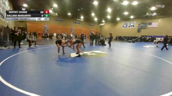 145 lbs Cons. Round 4 - Destiny Juarez, Sanger vs Dallana Margarito, Santa Ynez